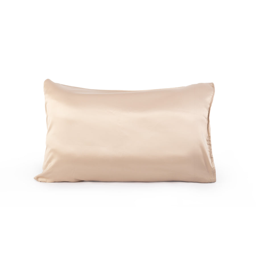 Satin silk organic beauty pillowcase in gift packaging