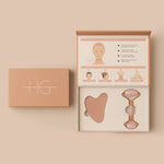 Load image into Gallery viewer, Roller and Guasha set rose