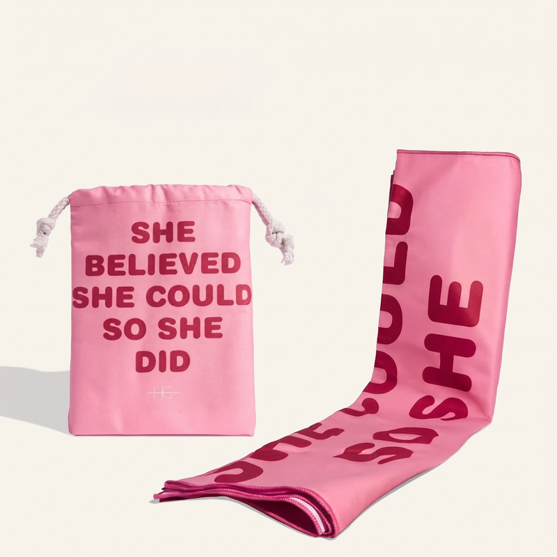 Pink Microfiber Beach Towel