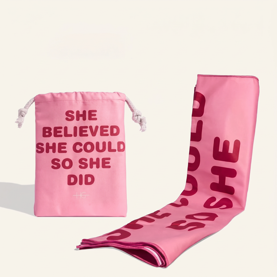 Pink Microfiber Beach Towel