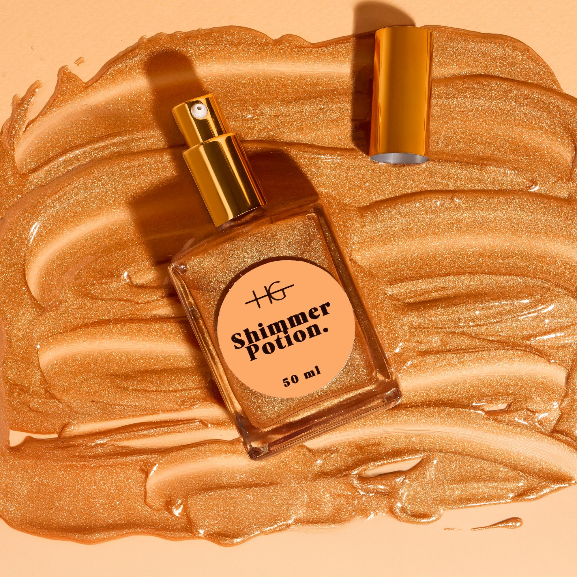 Shimmering Potion l Body and Face Hydrating Shimmering Dry Oil