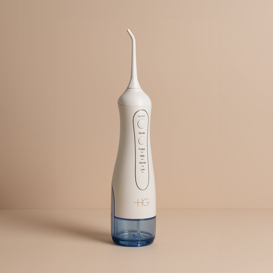 Hydro Glow Dental Water Flosser in use