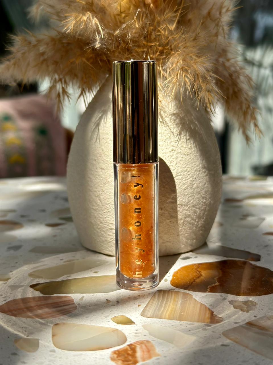 HeyHoney Tinted Lip Oil | Sparkly Mango | with SPF (10 ML)