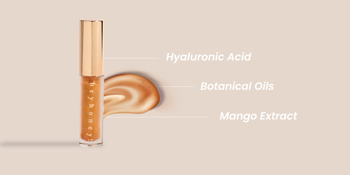 HeyHoney Sparkly Mango Tinted Lip Oil
