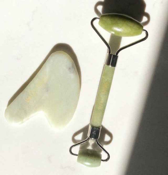 Translation missing: en.HG Aesthetics | Authentic Jade Roller | Green