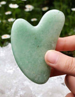 Load image into Gallery viewer, HG Aesthetics | Authentic Aventurine Crystal Heart Shape | Gua Sha
