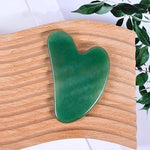Load image into Gallery viewer, HG Aesthetics | Authentic Jade Crystal Heart Shape | Gua Sha
