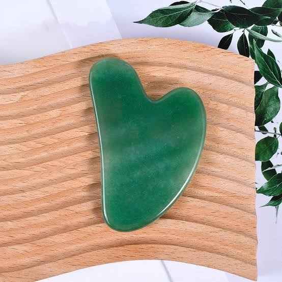 HG Aesthetics | Authentic Jade Crystal Heart Shape | Gua Sha