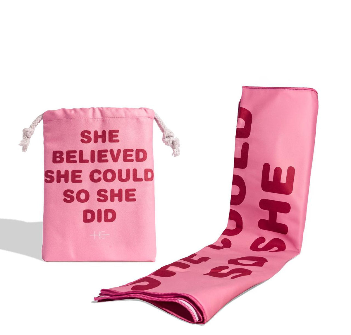 Pink Microfiber Beach Towel